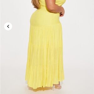 Fashion Nova Sunny Yellow Maxi dress